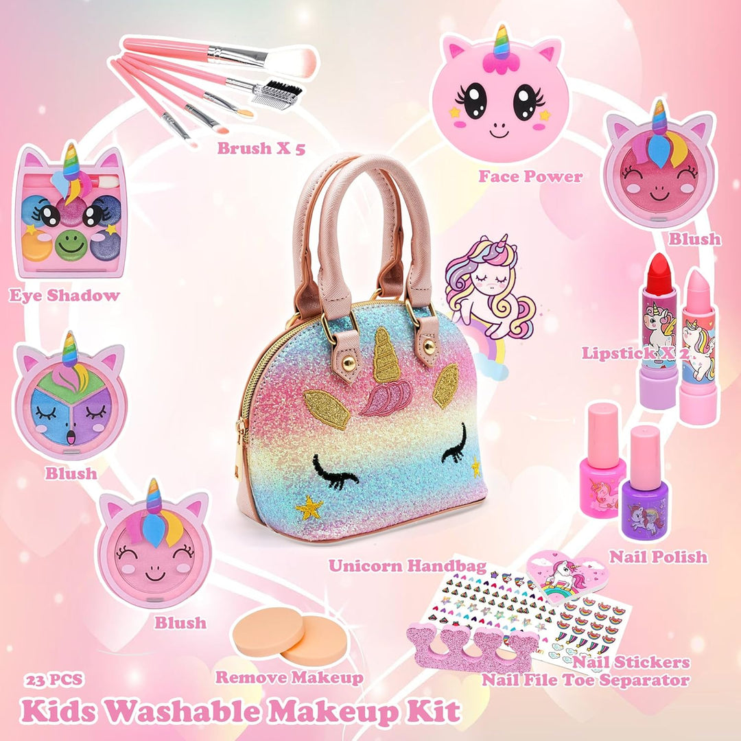 Kinderschminke Set M채dchen Kinder Make Up Set Kinder Schminkkoffer M채dchen Spielzeug,Kinder Schminks