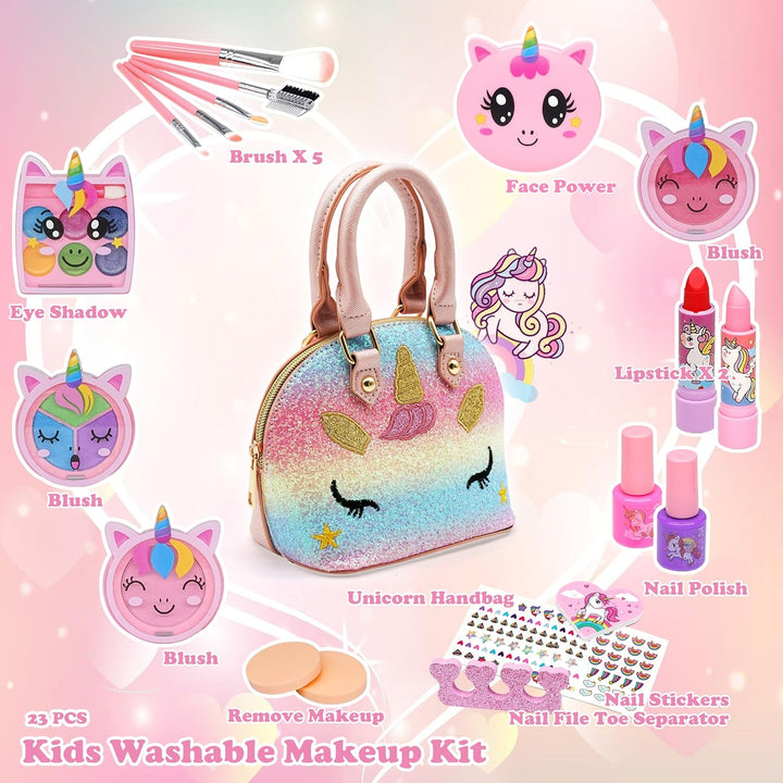 Kinderschminke Set M채dchen Kinder Make Up Set Kinder Schminkkoffer M채dchen Spielzeug,Kinder Schminks
