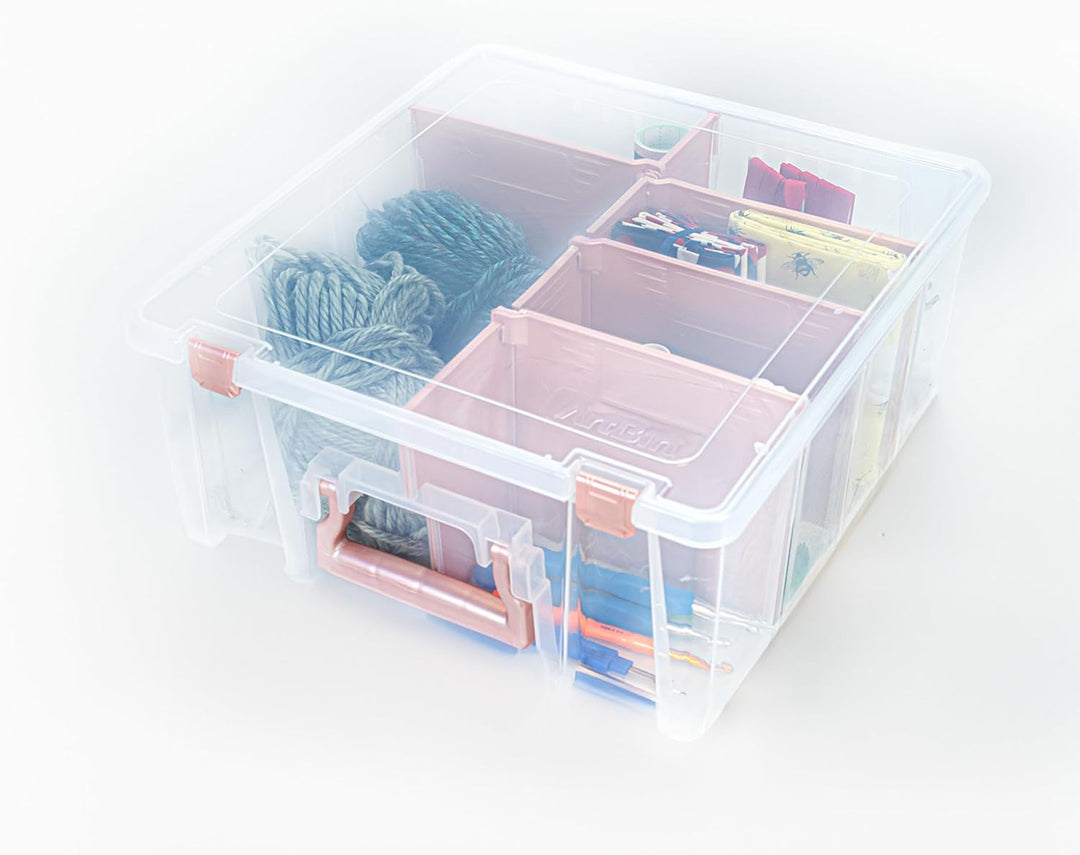 ArtBin 6990RK Super Satchel Double Deep tragbarer Kunst- und Bastelmaterial-Organizer mit Griff, [1]