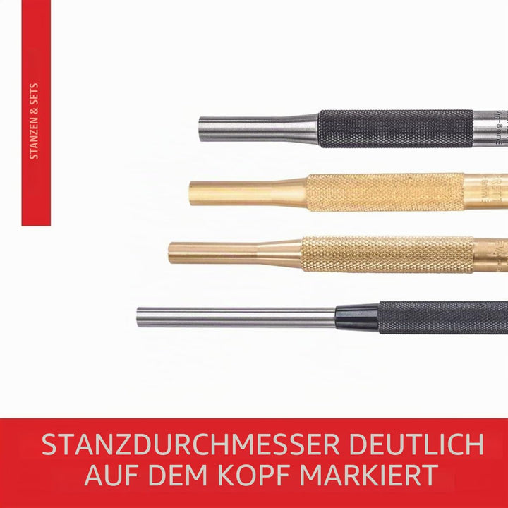 Starrett SB565Z Messing Antriebsstift Locher-Set, 8-teilig
