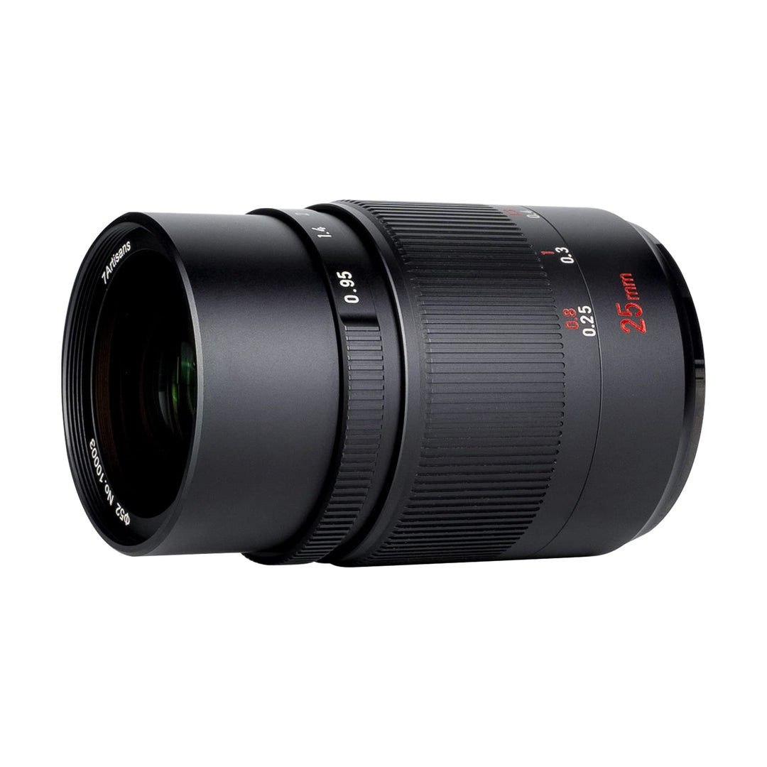 7artisans 25 mm F0.95 APS-C Weitwinkel, grosse Blende, manuelles Prime-Objektiv, kompatibel mit spie