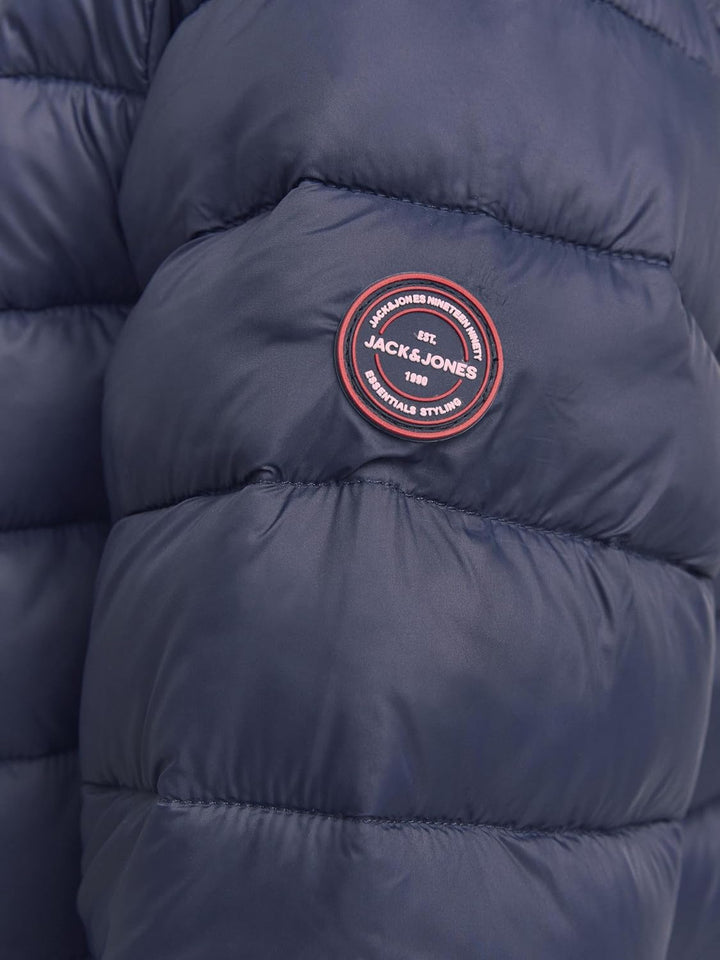 JACK & JONES Herren Jwhwing Hood Puffer Winddichte Jacke M Navy Blazer, M Navy Blazer/Detail:true Re
