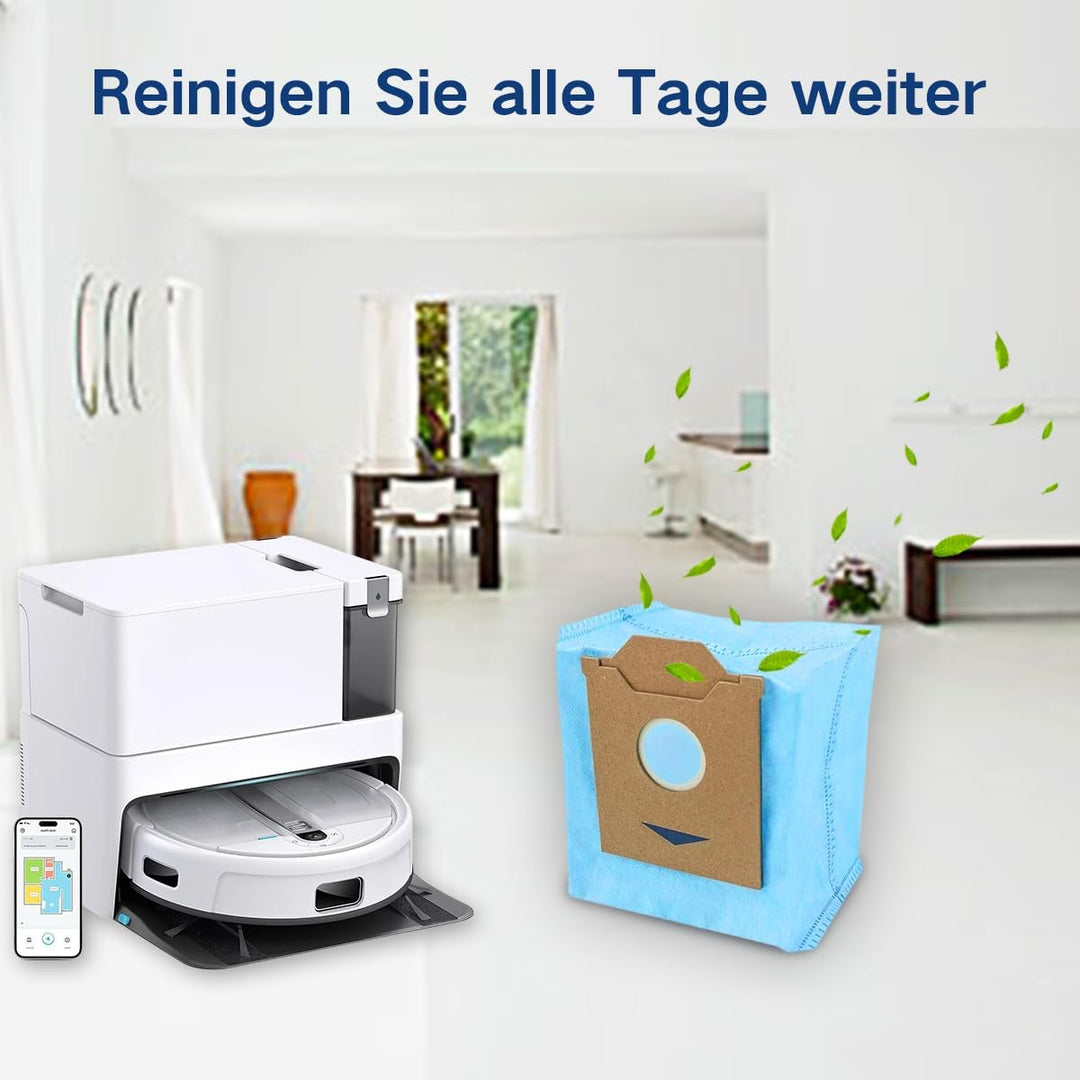 HomeTimes Hochwertiger 3L Staubbeutel für yeedi Cube Saugroboter Ersatzteile Staubsaugerbeutel x6 6