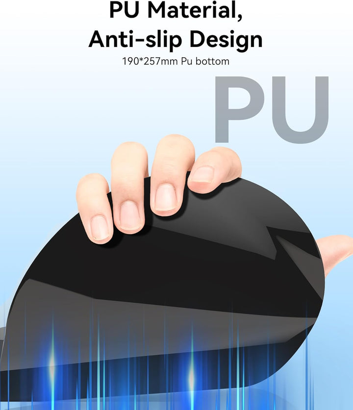 Mauspad mit Gelkissen,Ergonomisches Mousepad mit handauflage mit weichem Gelpolster,rutschfester Bas