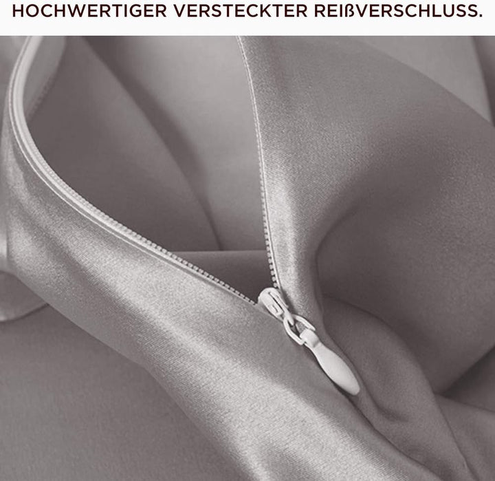 THXSILK Seidenkissenbezug 40x80 cm - Doppelseitige 100% Maulbeerseide - Hypoallergen mit Versteckter