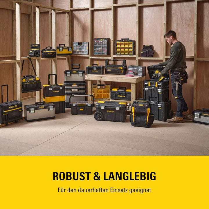 Stanley Aufbewahrungsbox (mit 39 Schubfächern, Masse 36.5 x 43.5 x 15.5 cm, geeignet für Wandmontage