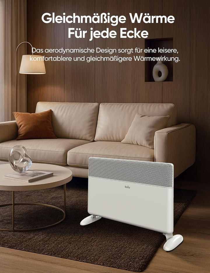 Ballu Infrarotheizung Standgerät &amp; Wandmontage 2000W, Elektrische Heizung Energiesparend mit Smart T