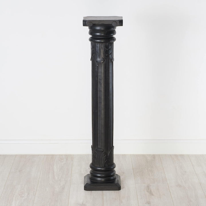 livasia Säule aus Albiziaholz, dekorative balinesische Holzsäule, Blumenpodest aus Indonesien, Handa