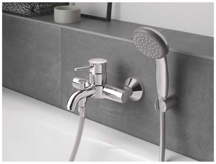 GROHE Vitalio Start 100 | Wandhalterset 2 Strahlarten | chrom | 27950000, 2 Strahlarten