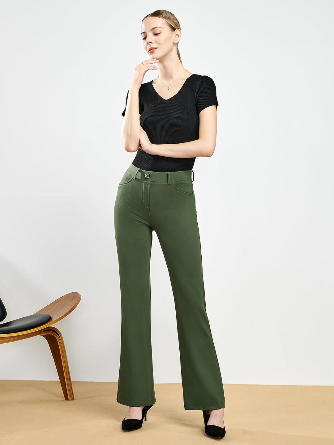Tapata Damen 71cm/76cm/81cm/86cm Bootcut Stretch-Hose mit 4 Taschen, Tall/Lang/Regulär/Petite Für Bü