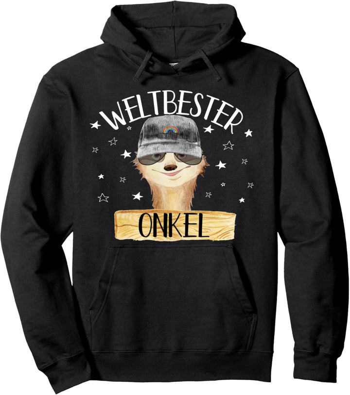 Weltbester Onkel Lieblingsonkel Lustiges Faultier Geeschenk Pullover Hoodie