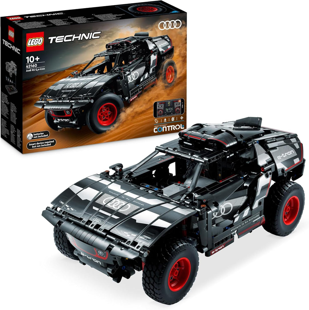 Lego 42160 Technic Audi RS Q e-tron, ferngesteuertes Rallye-Auto-Spielzeug, Dakar-Rallye-Geländewage