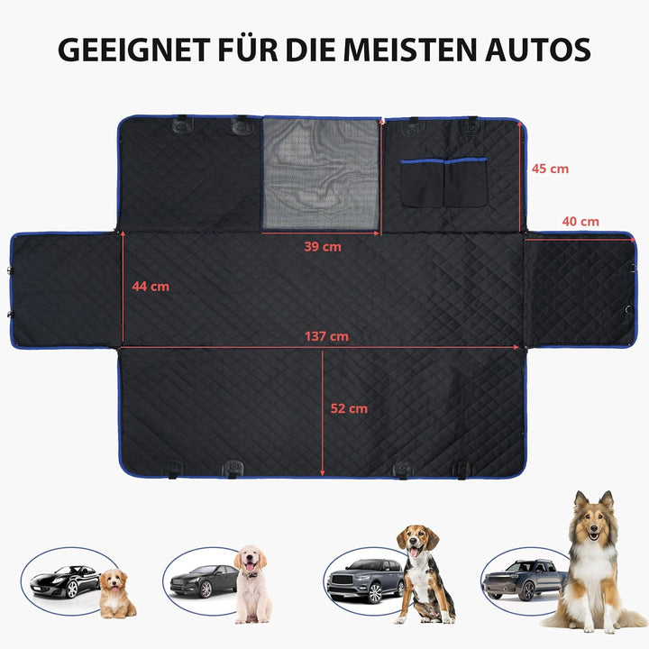 Heatail Hundedecke Auto rückbank,Wasserabweisende Hundedecke für Auto,Rücksitzhundesitz Auto rückban