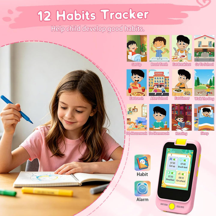 Kinder Handy Spielzeug für Mädchen, Einhorn Kinderhandy 3 4 5 6 7 8 Jahre, Kinder Smartphone Kamera