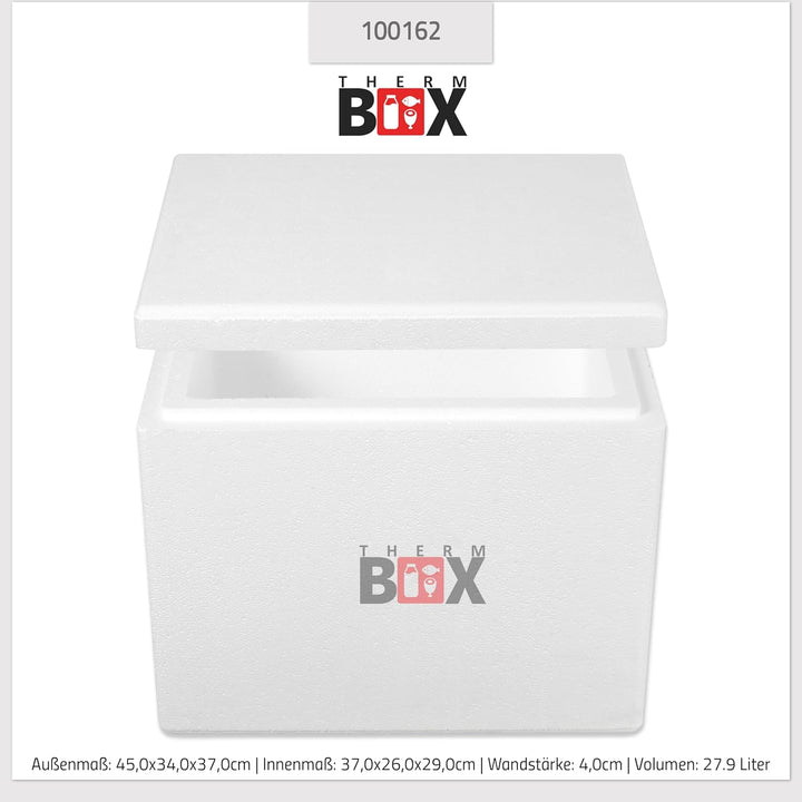 THERM BOX Styroporbox XL Verschiedene Grössen Volumen 24 bis 45L Isolierbox Thermobox Kühlbox Warmha