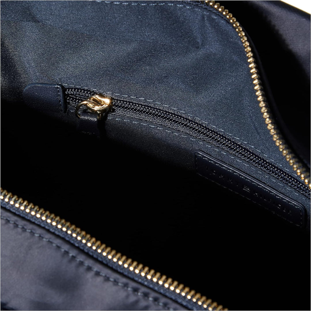 Tommy Hilfiger Damen Tote Bag Tasche TH Flow Tote Solid mit Reissverschluss, Blau (Space Blue), Einh