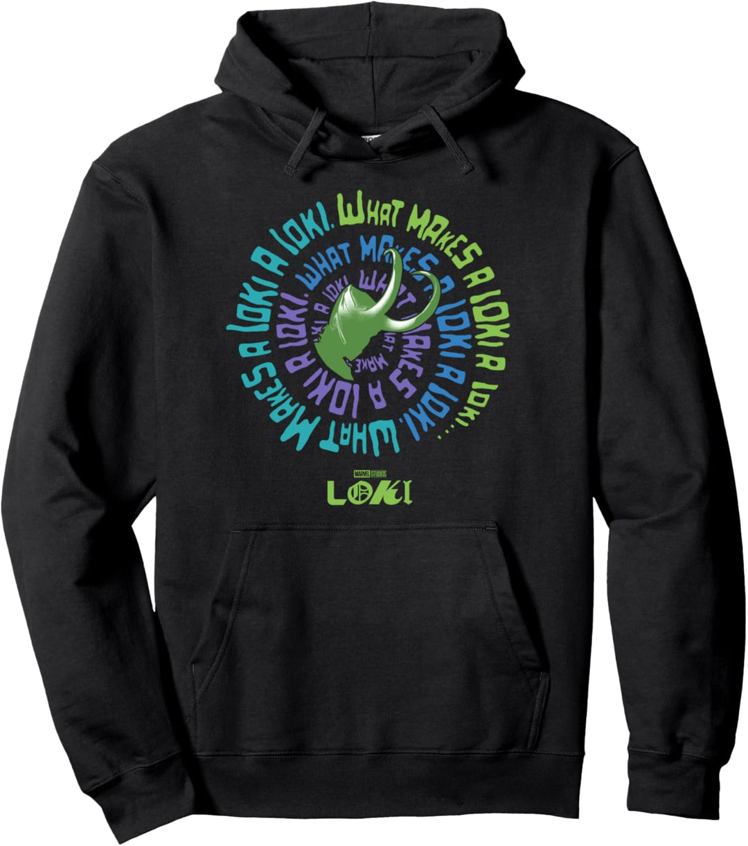 Marvel Loki Spiral Quote Pullover Hoodie