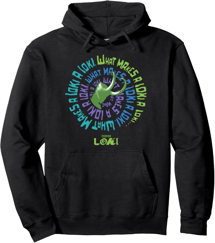 Marvel Loki Spiral Quote Pullover Hoodie