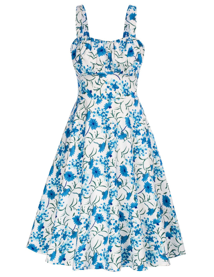 Belle Poque Damen Kleider Casual Cocktailkleid Sommerkleid Elegant Spaghetti Freizeitkleid A-Line La