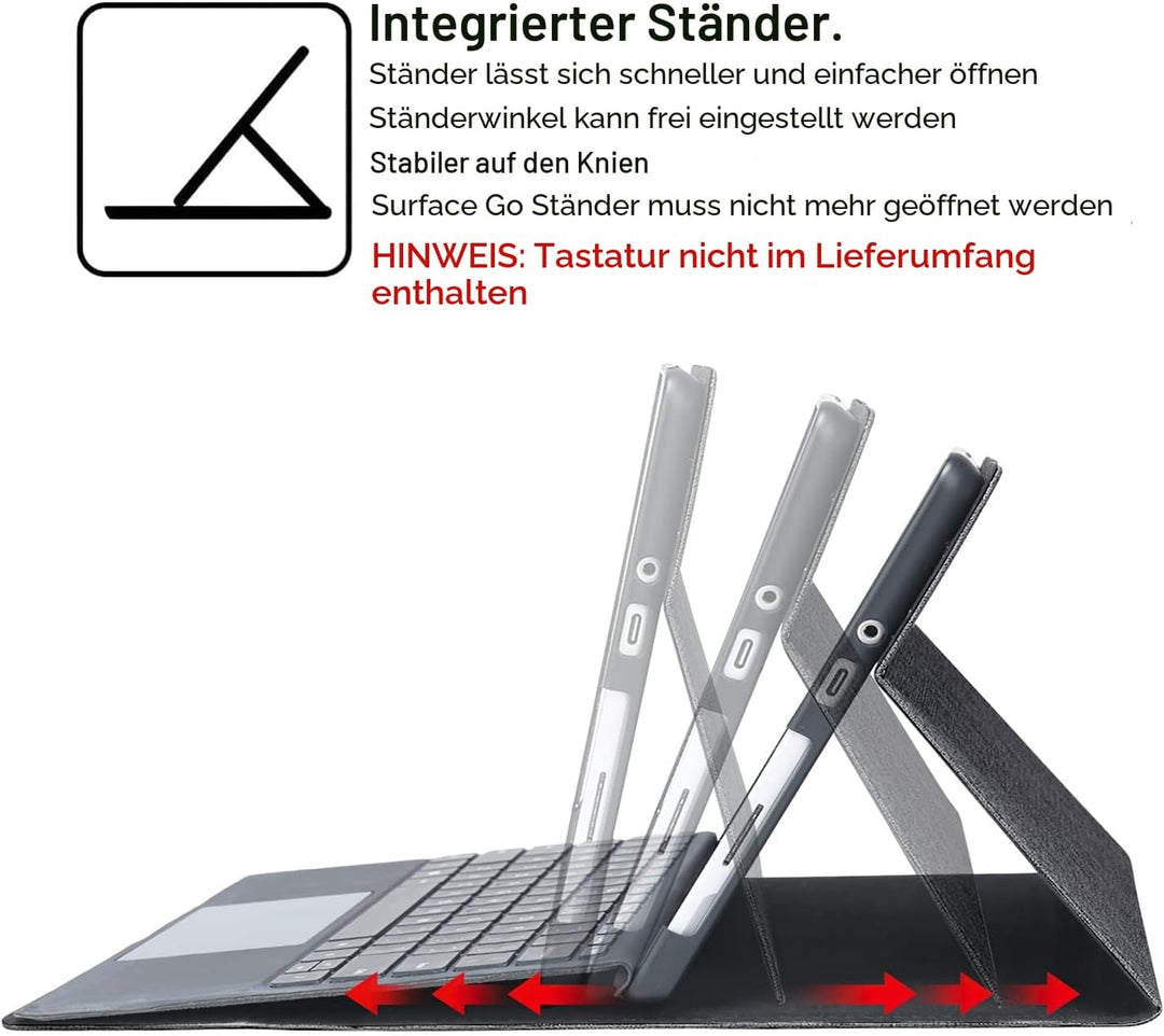 Omnpak Hülle für Microsoft Surface Go 4/Surface Go 3 2021/Surface Go 2 2020/Surface Go 2018,Business
