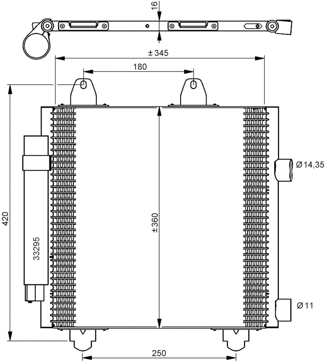 NRF 35778 Kondensator, Klimaanlage