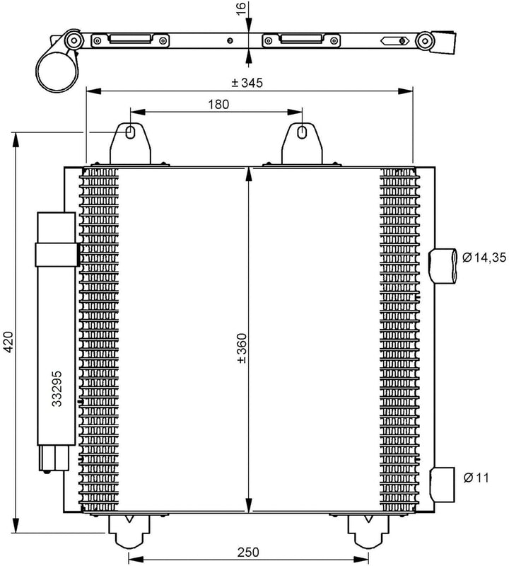 NRF 35778 Kondensator, Klimaanlage
