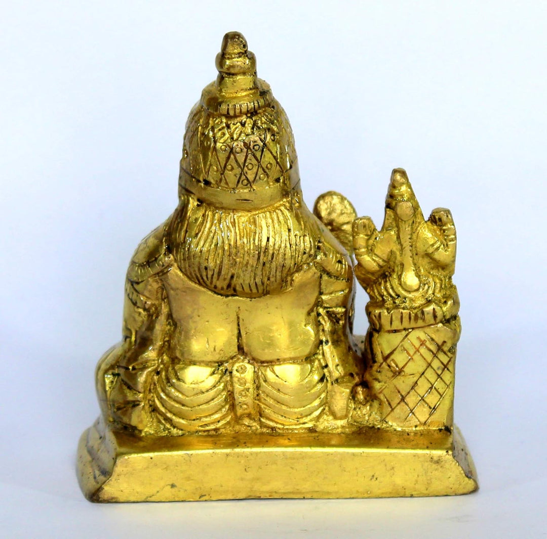 eSplanade Brass Lord Narasimha/God Narsingh with Prahlad Idol Murti Statue (Laxmi Kuber), Laxmi Kube