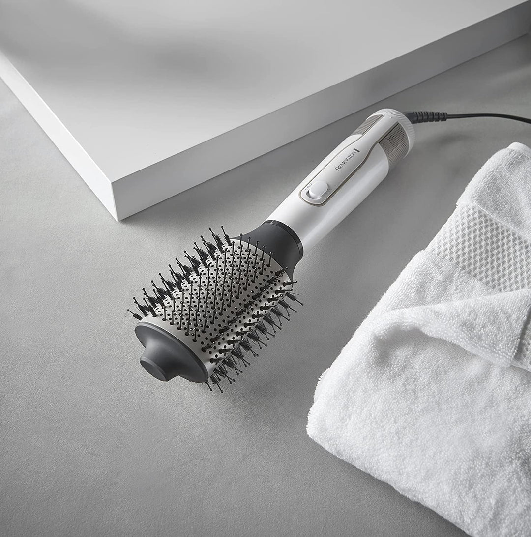 Remington Warmluftbürste Ionen Hydraluxe 2in1: Haartrockner & Volumenbürste (1200 Watt, Hydracare Te