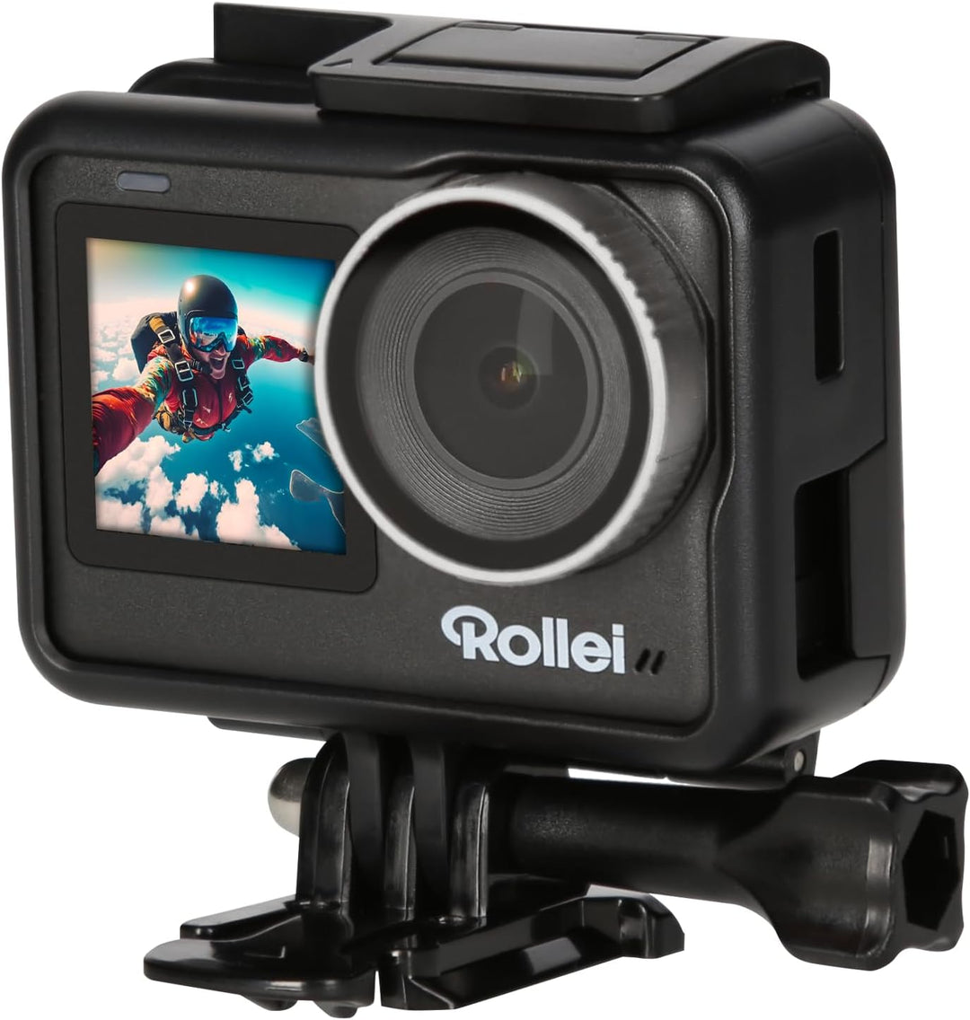 Rollei Action One Lite: Deine Action, Deine Perfektion! Erfasse 4K-Video, 20MP-Fotos mit 2 Displays,