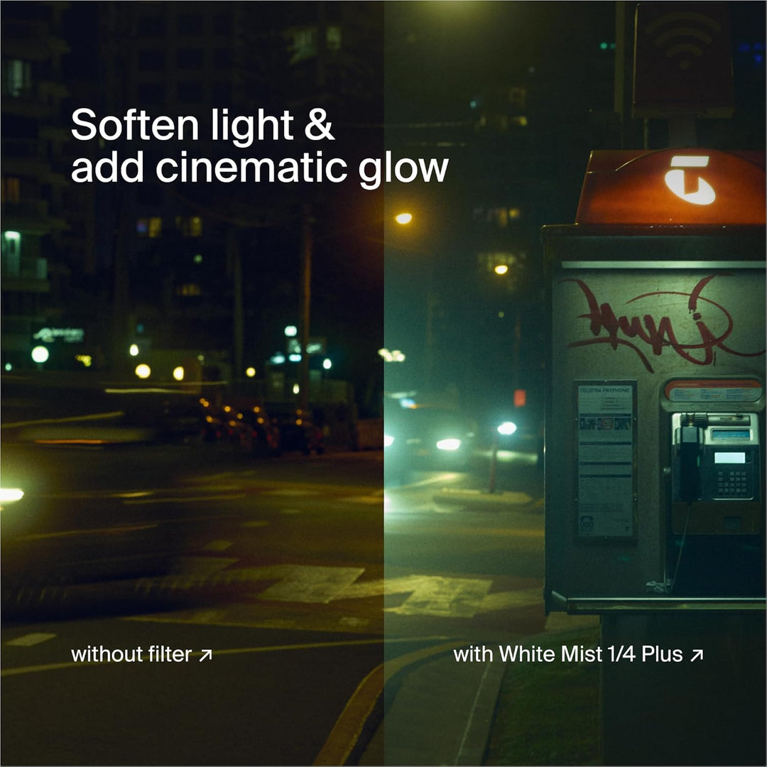 Urth 72mm Ethereal White Mist ¼ Diffusions-Objektivfilter (Plus+) - Kinoeffekt, 20-fache Nanobeschic