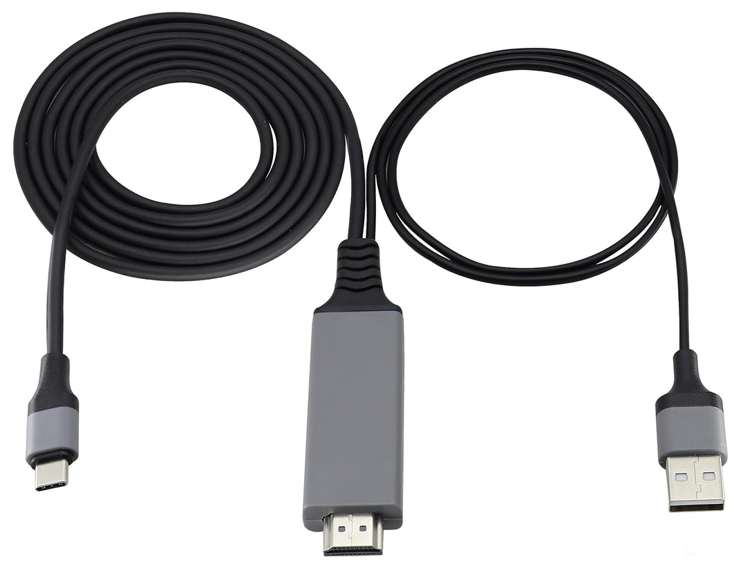zdyCGTime 2-in-1 USB Typ C 3.1 Stecker und USB 2.0 A Stecker auf HDMI Stecker 4K@30HzHDTV Video- und