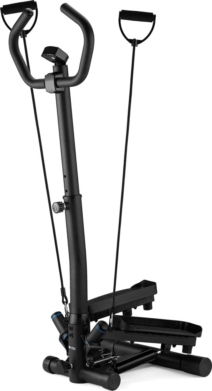 Gymtek XST900 Stepper, Drehstepper mit Haltegriffen & Expanderbänder - Twist Mini Stepper mit LCD, S