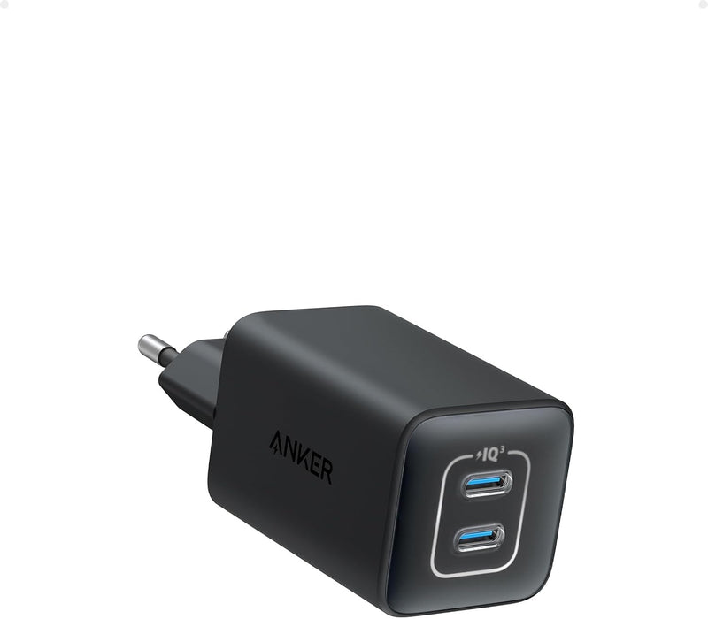 Anker USB C Ladegerät 47W, 523 Charger (Nano 3), kompakt mit 2 Anschlüssen GaN Schnellladegerät für