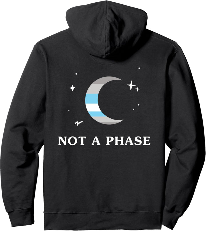Keine Phase Demiboy LGBTQ Non-Binary Pride Flagge Mond Pullover Hoodie