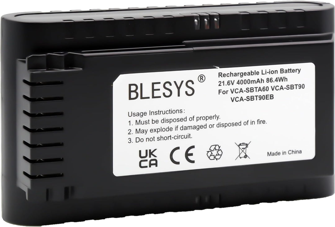 BLESYS VCA-SBTA60 VCA-SBTA60/VT Akku für Samsung Jet 60 Turbo Jet 65 Pet Pro Staubsauger 21,6V 86,4W