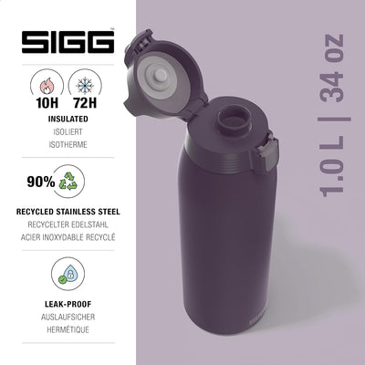 SIGG - Isolierte Trinkflasche - Thermosflasche Shield Therm One Nocturne kohlensäurehaltige Getränke