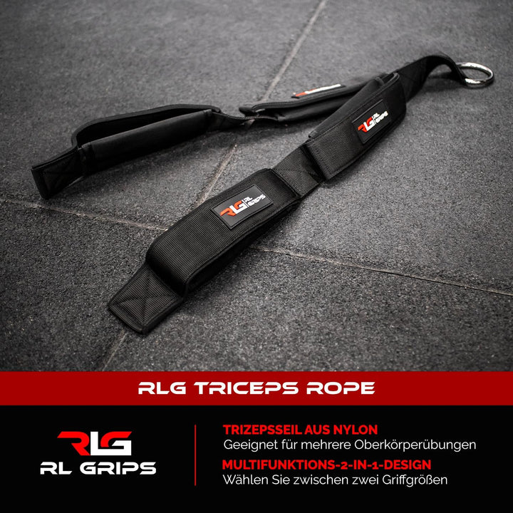 RL Grips - Lange Trizeps-Schlaufe für Kabelzugtraining – Zugzubehör für Kabelzuggeräte – Trizeps-, F