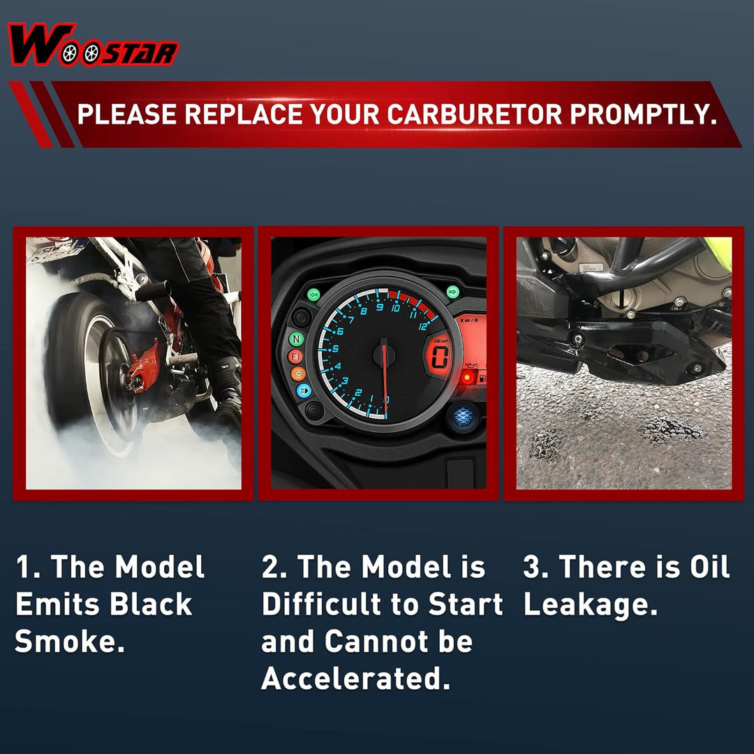 WOOSTAR PD18 Vergaser 18mm Ersatz für 139QMB GY6 TaoTao 150ccm Roketa Sunny Kymco 49ccm 50ccm 4 Stro