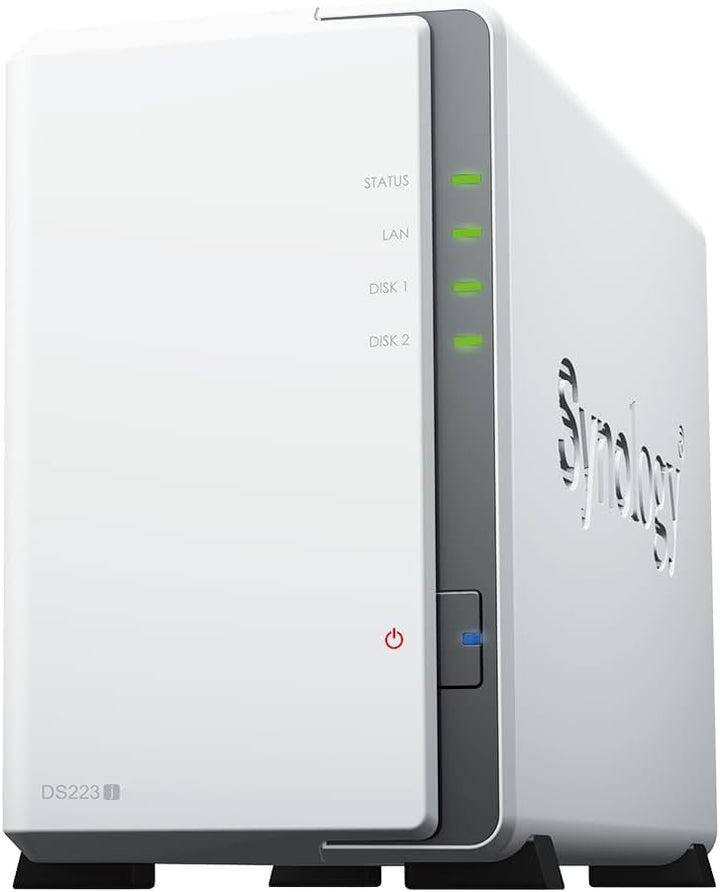 DS223j 2-Bay Diskstation NAS (Realtek RTD1619B 4-Core 1.7 GHz 1GB DDR4 Ram 1xRJ-45 1GbE LAN-Port) 4T