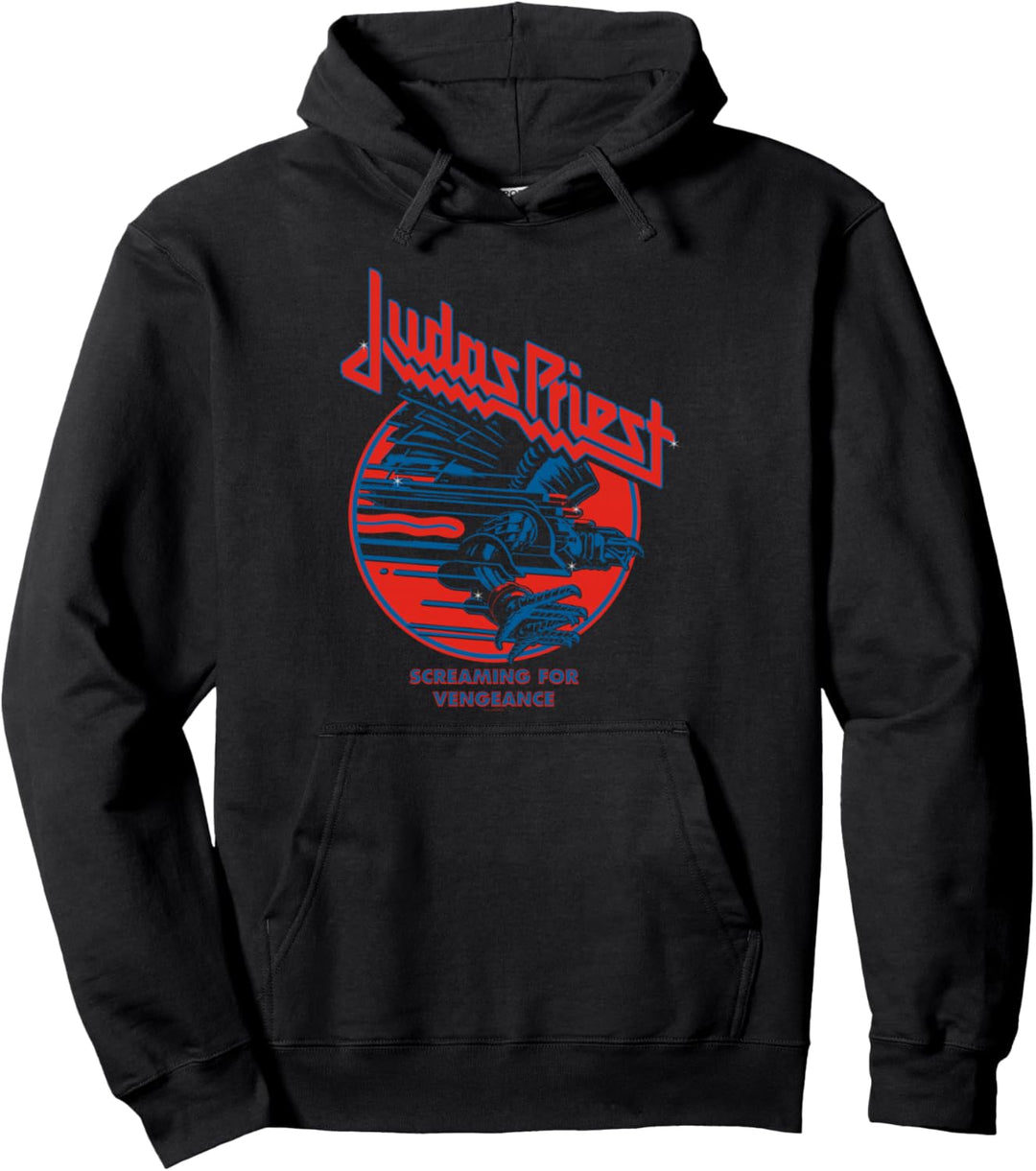 Judas Priest - Screaming For Vengeance Blue Eagle Pullover Hoodie