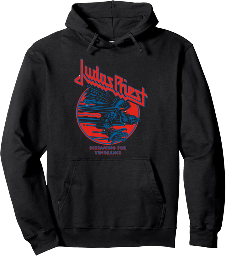 Judas Priest - Screaming For Vengeance Blue Eagle Pullover Hoodie