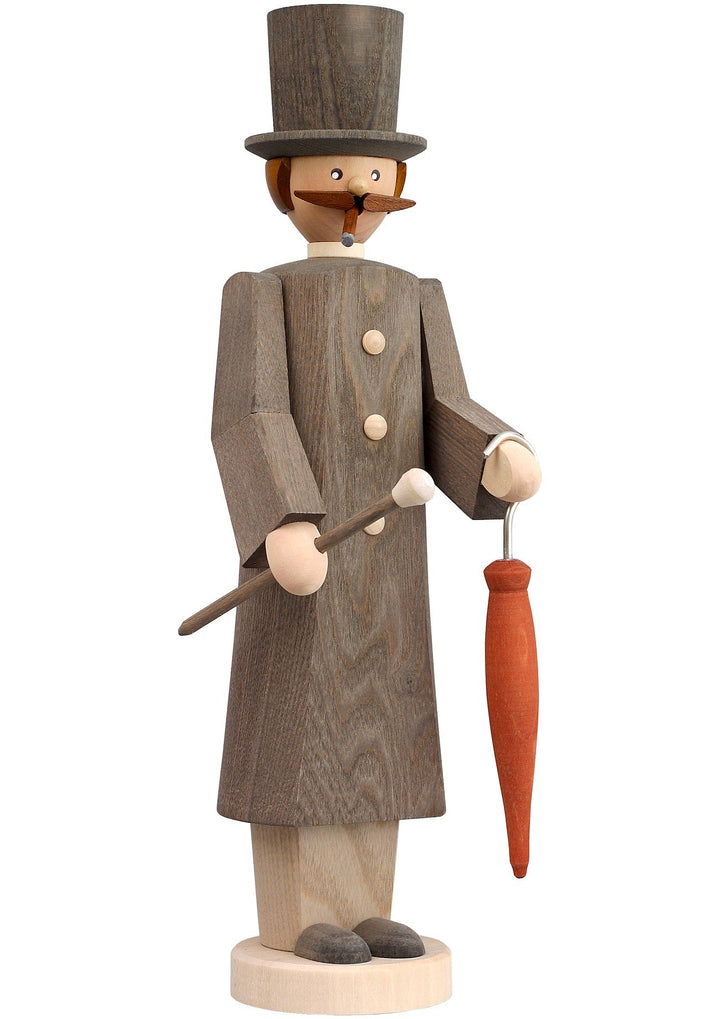 Seiffener Volkskunst | Räuchermann aus dem Erzgebirge Die Langen | Räucherfigur 32 cm | Räuchermännc