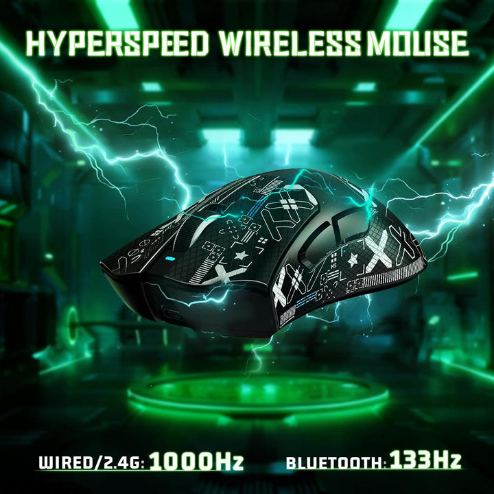 ATTACK SHARK V3 Kabellose Gaming-Maus mit Tape, 65g Ultraleicht, Optischer Sensor PAW3311 mit 25K DP