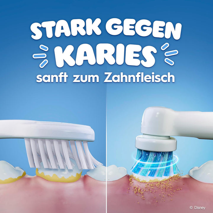 Oral-B Kids Frozen Aufsteckbürsten für elektrische Zahnbürste, 8 Stück, extra weiche Borsten, Zahnbü