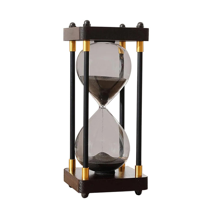 Grosse Sanduhr 60 Minuten, Sanduhr aus Holz, Regenbogen Glas Deko Sanduhren, Geschenk Sanduhr, für H