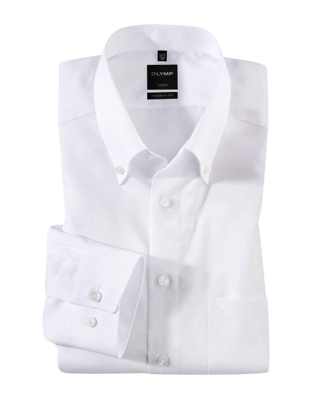OLYMP Herren Businesshemd Langarm Luxor,Kariert,modern fit,Button-Down-Kragen