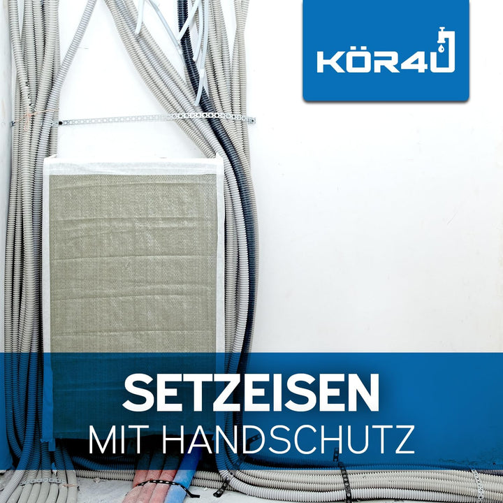 kör4u Setzeisen für Fixpins Betonnägel, 174 mm x 86 mm, Montagewerkzeug mit Schlagschutz zum Einschl
