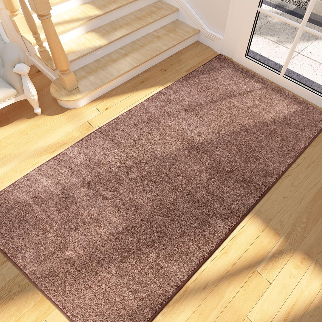 FCSDETAIL Schmutzfangmatte Innen Lang 80 x 178 cm, rutschfeste waschbare Fussmatte, absorbierend Tür