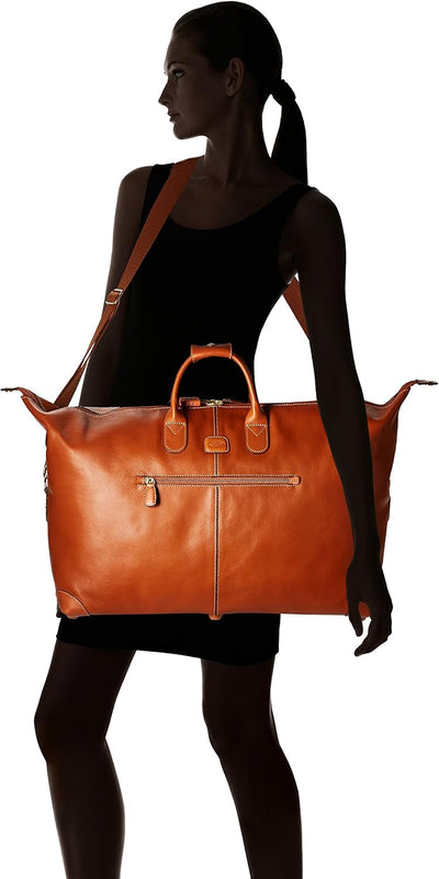 22 Zoll Reisetasche Life Pelle, Einheitsgrösse.Leather Cognac, Cognac