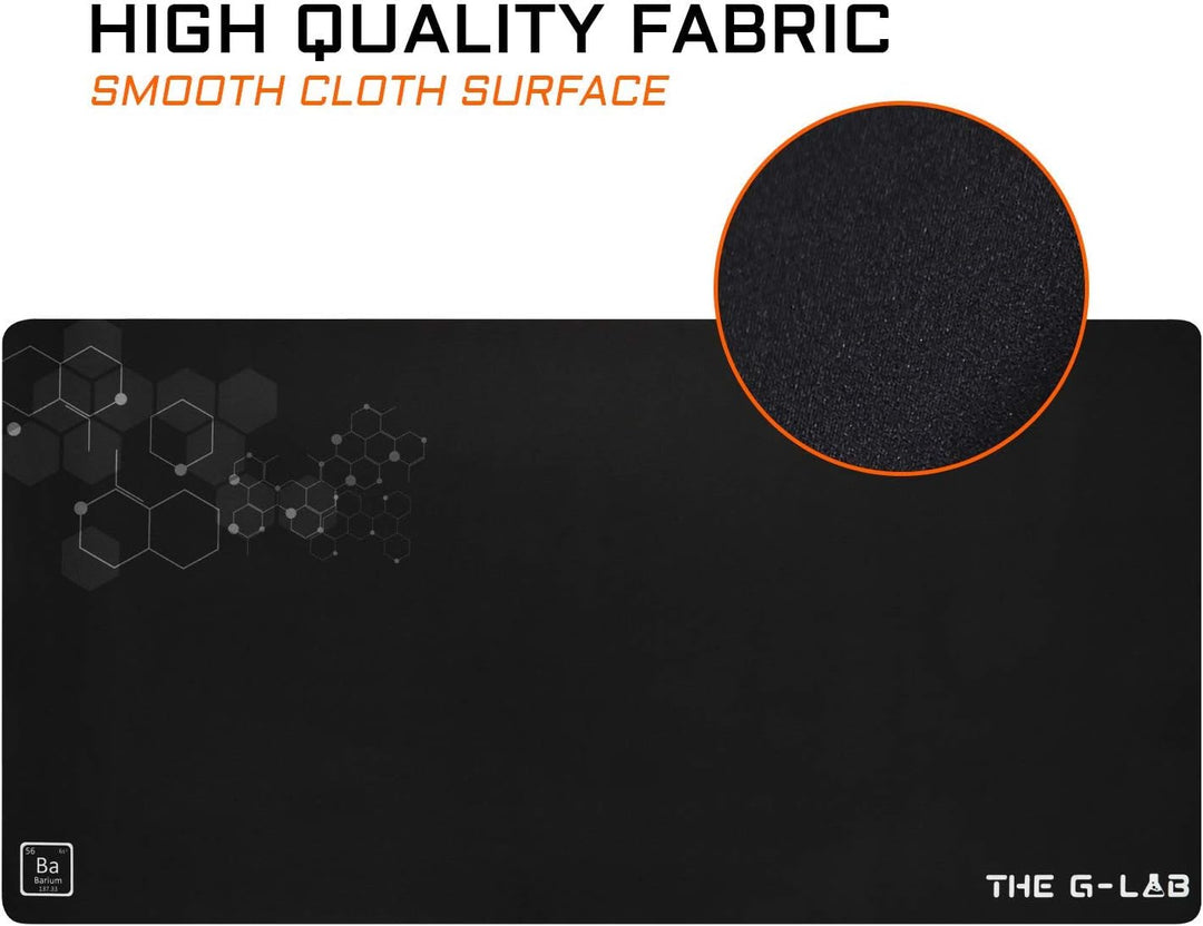 THE G-Lab Pad Barium - XXL Gaming Mauspad - Grosses Gamer Mauspad - Optimierte hochpräzise Oberfläch